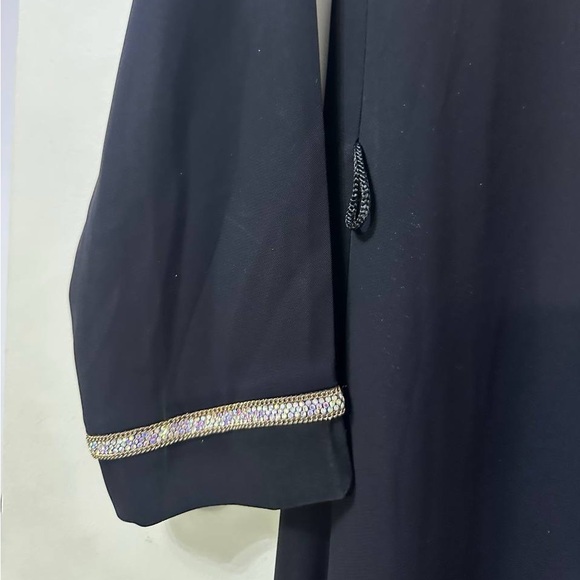 Girls Abaya kaftan dress duster with zipper - Picture 6 of 8